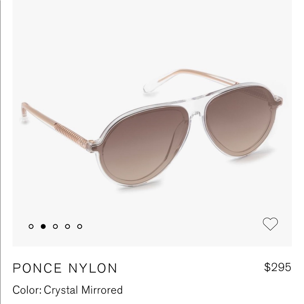 Krewe unisex Ponce Nylon crystal mirrored sunglasses